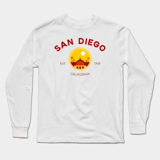 San Diego City Balboa Park California Print Long Sleeve T-Shirt